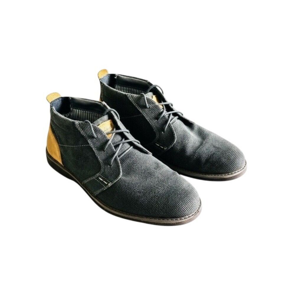 Nunn Bush Barklay Chukka Boots Mens 10 Gray Leather Comfort Gel Coastal Preppy